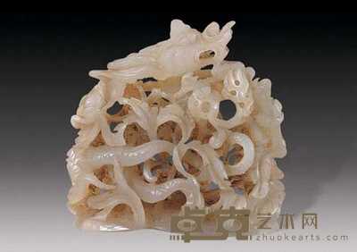 元 玉炉顶 高6cm